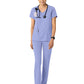 Women's 2-Pocket V-Neck Top - 6251 - Ceil Blue