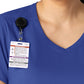 Women's 2-Pocket V-Neck Top - 6251 - Galaxy Blue