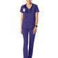 Women's 2-Pocket V-Neck Top - 6251 - Grape