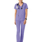 Women's 2-Pocket V-Neck Top - 6251 - Iris Purple