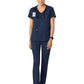 Women's 2-Pocket V-Neck Top - 6251 - Navy