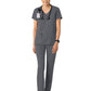 Women's 2-Pocket V-Neck Top - 6251 - Pewter