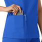 Women's 2-Pocket V-Neck Top - 6251 - Royal