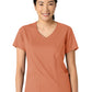 Women's 2-Pocket V-Neck Top - 6251 - Terra Cotta