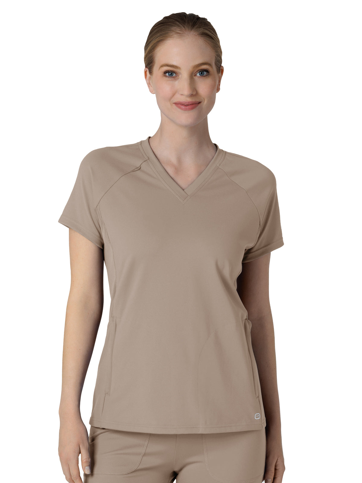 Women's Four-Pocket Flex-n-Reach V-Neck Raglan Top - 6259 - Haze