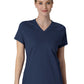 Women's Four-Pocket Flex-n-Reach V-Neck Raglan Top - 6259 - Navy