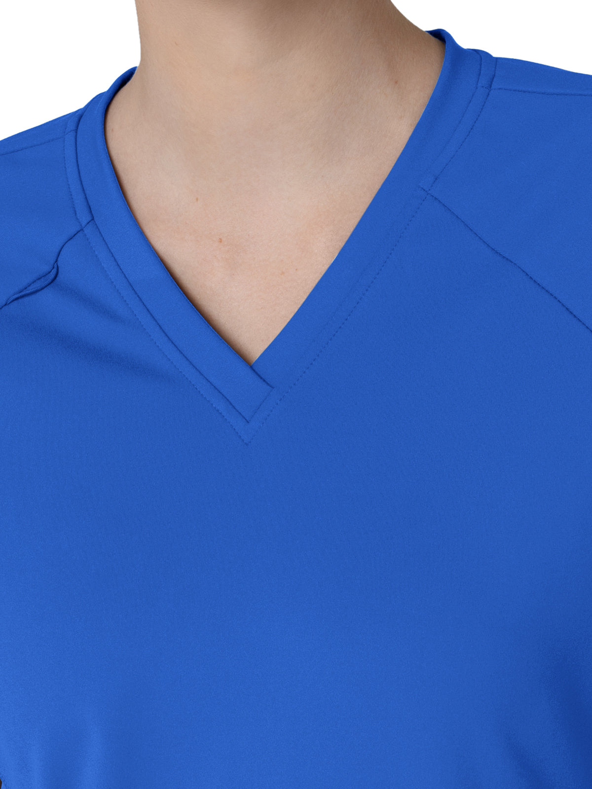 Women's Four-Pocket Flex-n-Reach V-Neck Raglan Top - 6259 - Royal