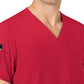 Men's Six-Pocket V-Neck Top - 6355 - Red