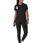 Women's Two-Pocket Flex-n-Reach Crew Neck Top - 6359 - Black