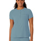Women's One-Pocket Mandarin Collar Tuck-In Top - 6434 - Elemental Blue