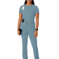 Women's One-Pocket Mandarin Collar Tuck-In Top - 6434 - Elemental Blue