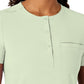 Women's One-Pocket Mandarin Collar Tuck-In Top - 6434 - Fresh Mint