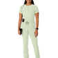 Women's One-Pocket Mandarin Collar Tuck-In Top - 6434 - Fresh Mint