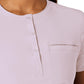 Women's One-Pocket Mandarin Collar Tuck-In Top - 6434 - Pastel Lilac