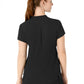 Women's Four-Pocket Mandarin Collar Top - 6734 - Black