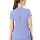Women's Four-Pocket Mandarin Collar Top - 6734 - Ceil Blue