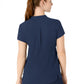 Women's Four-Pocket Mandarin Collar Top - 6734 - Navy
