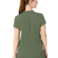Women's Four-Pocket Mandarin Collar Top - 6734 - Olive