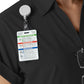 Women’s Two-Pocket Flex-n-Reach Collared Top - 6934 - Black