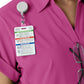 Women’s Two-Pocket Flex-n-Reach Collared Top - 6934 - Raspberry