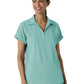 Women’s Two-Pocket Flex-n-Reach Collared Top - 6934 - Turquoise
