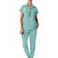 Women’s Two-Pocket Flex-n-Reach Collared Top - 6934 - Turquoise
