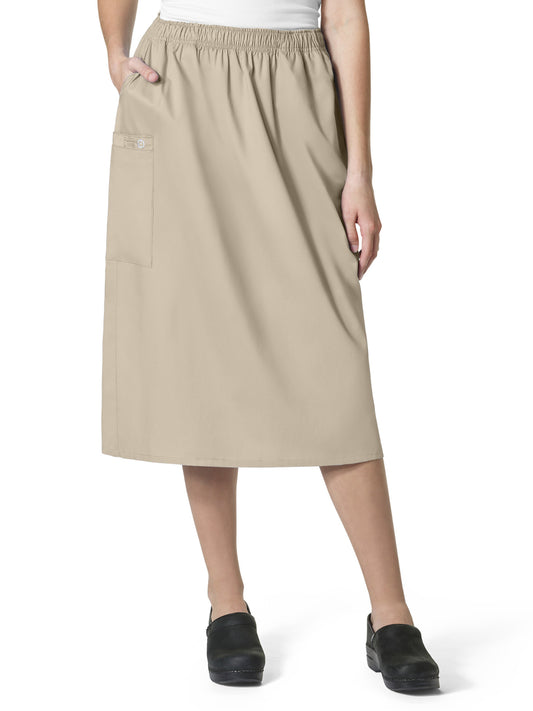 Women's Five-Pocket Pull On Cargo Skirt - 701 - Khaki