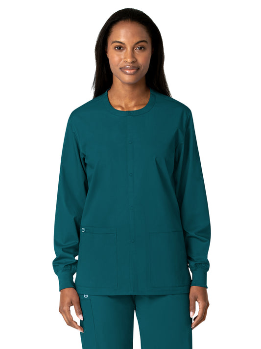 Unisex Five-Pocket Snap Front Jacket - 800 - Caribbean