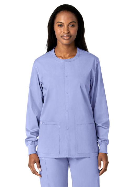 Unisex Five-Pocket Snap Front Jacket - 800 - Ceil Blue
