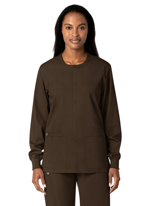 Unisex Five-Pocket Snap Front Jacket - 800 - Chocolate
