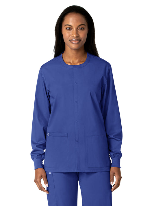 Unisex Five-Pocket Snap Front Jacket - 800 - Galaxy Blue