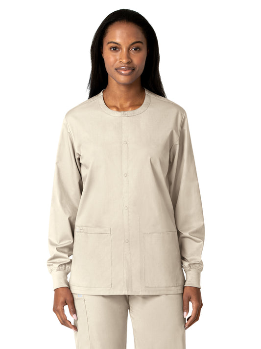 Unisex Five-Pocket Snap Front Jacket - 800 - Khaki