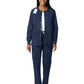 Unisex Five-Pocket Snap Front Jacket - 800 - Navy