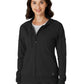 Knit Women’s Four-Pocket Zip Hoodie - 8159 - Black