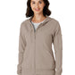 Knit Women’s Four-Pocket Zip Hoodie - 8159 - Haze