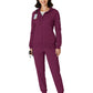 Knit Women’s Four-Pocket Zip Hoodie - 8159 - Wine