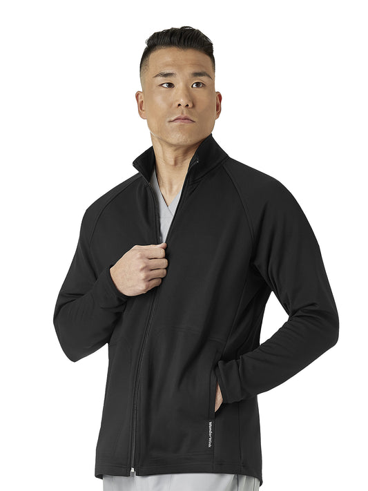 Men's Fleece Full Zip Jacket - 8309 - Black