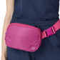 Chatelaine Four-Pocket Belt Bag - A101 - Raspberry