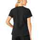 Women's Five-Pocket Modern Fit V-Neck Top - C12113 - Black
