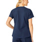 Women's Five-Pocket Modern Fit V-Neck Top - C12113 - Navy
