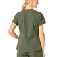 Women's Five-Pocket Modern Fit V-Neck Top - C12113 - Olive
