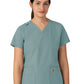 Women's Five-Pocket Modern Fit V-Neck Top - C12113 - Summer Blue