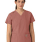 Women's Five-Pocket Modern Fit V-Neck Top - C12113 - Wildrose