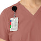 Women's Five-Pocket Modern Fit V-Neck Top - C12113 - Wildrose