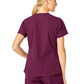 Women's Five-Pocket Modern Fit V-Neck Top - C12113 - Wine