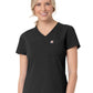 Women's Two-Pocket V-Neck Top - C12137 - Black