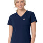 Women's Two-Pocket V-Neck Top - C12137 - Navy