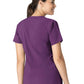 Women's Three-Pocket Modern Fit Notch Neck Top - C12213 - Eggplant