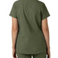 Women's Three-Pocket Modern Fit Notch Neck Top - C12213 - Olive