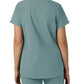 Women's Three-Pocket Modern Fit Notch Neck Top - C12213 - Summer Blue